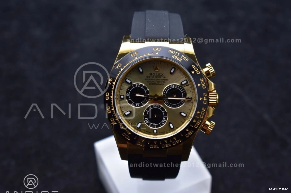Steel flex 765 Daytona Best Stretchable Oyster 904L Strap 116518 YG Edition Dial 1:1 on DD VSF 0716